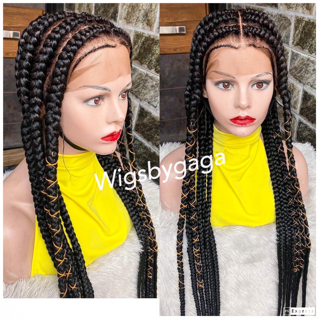 Pop smoke braids full lace wig – Wigsbygaga