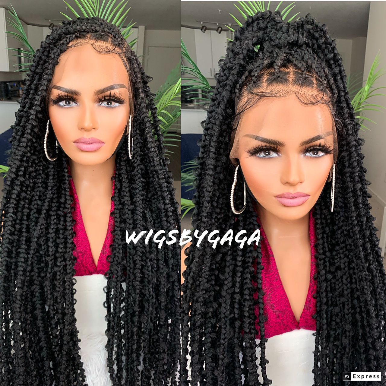 Butterfly braids full lace wig Wigsbygaga