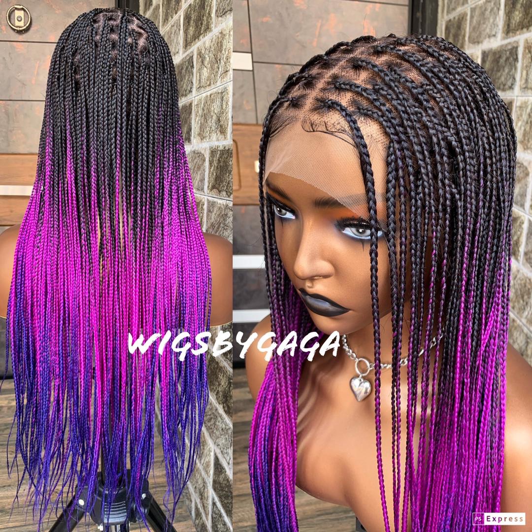 Knotless braids full lace wig – Wigsbygaga