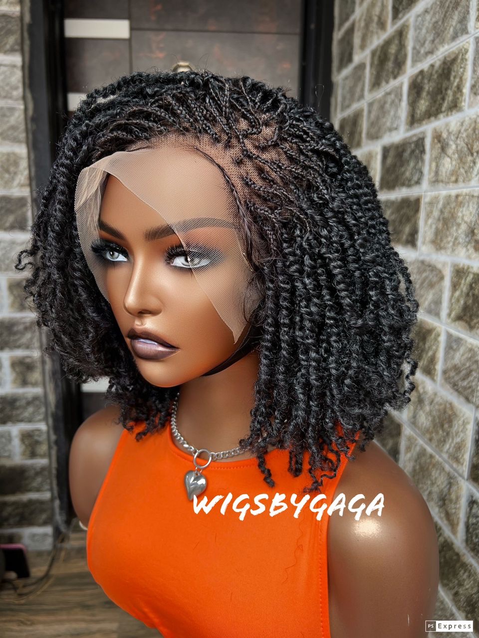 Afro kinky twists (lace frontal) – Wigsbygaga