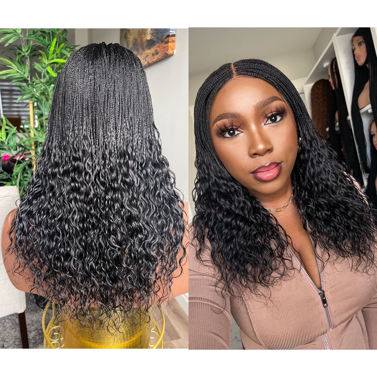 100% virgin human hair braids (Lugos) – Wigsbygaga