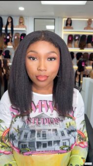 10” natural human hair