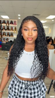 100% boho braids full lacewig
