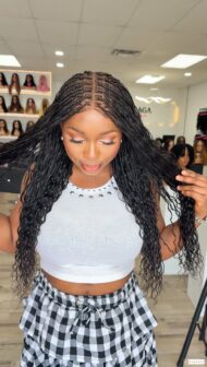 100% boho braids full lacewig - Image 4