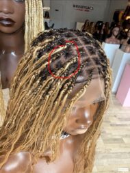 boho braids full lace wig human hair curls color 27 - Image 6