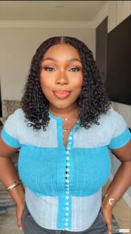 .Boho bob human hair curls