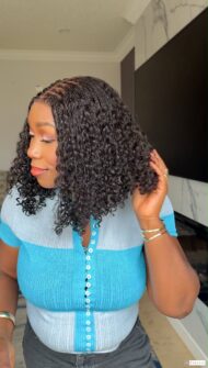 .Boho bob human hair curls - Image 2